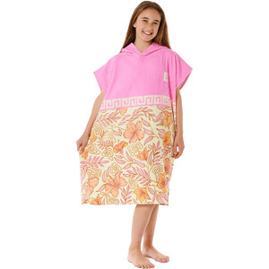 2024 Rip Curl Chicas Toalla Con Capucha Mixta / Poncho 00EGTO - Peach